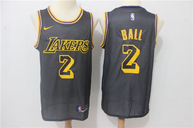 Men Los Angeles Lakers #2 Ball City Edition Game Nike NBA Jerseys